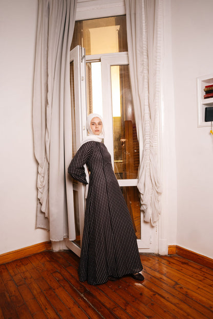 Dots Dress-Black