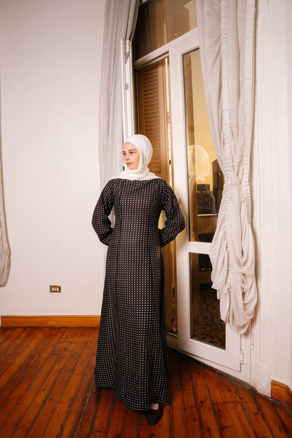 Dots Dress-Black