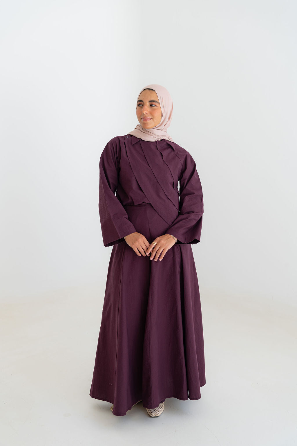 Minimal Flowy Set-Burgundy