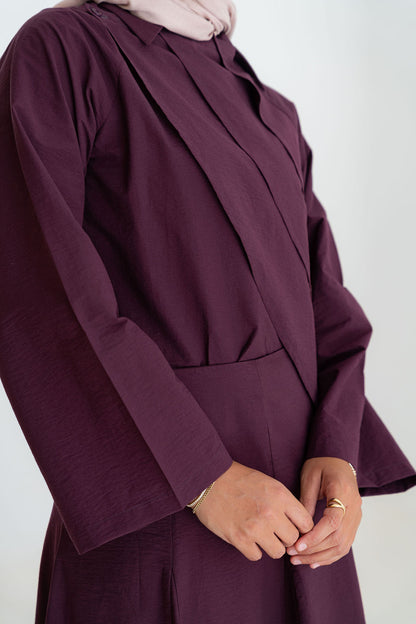 Minimal Flowy Set-Burgundy