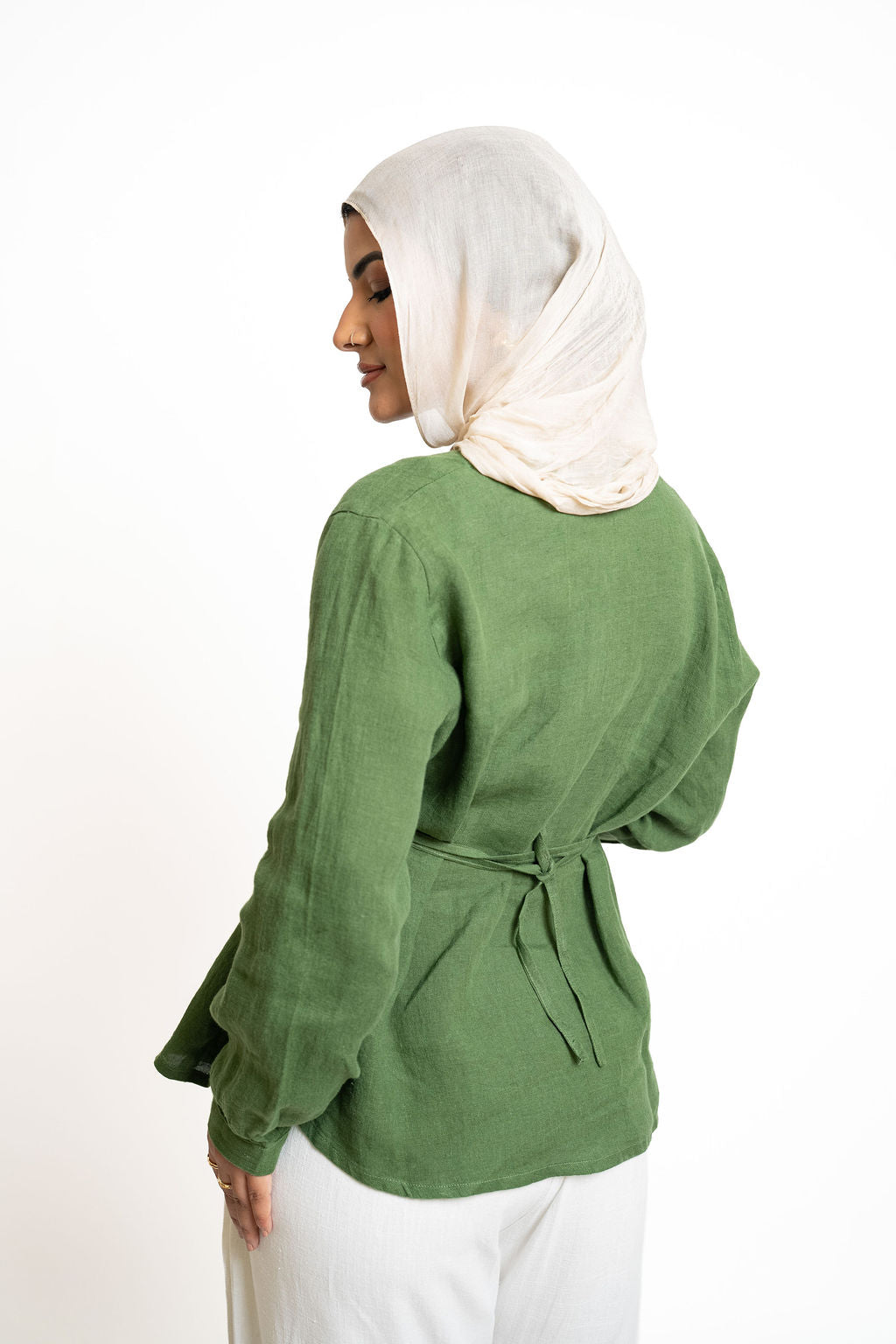 Linen Blouse - Green