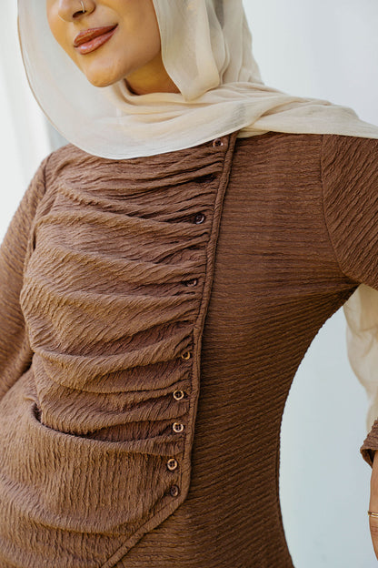 Asymmetric Draped set-Brown