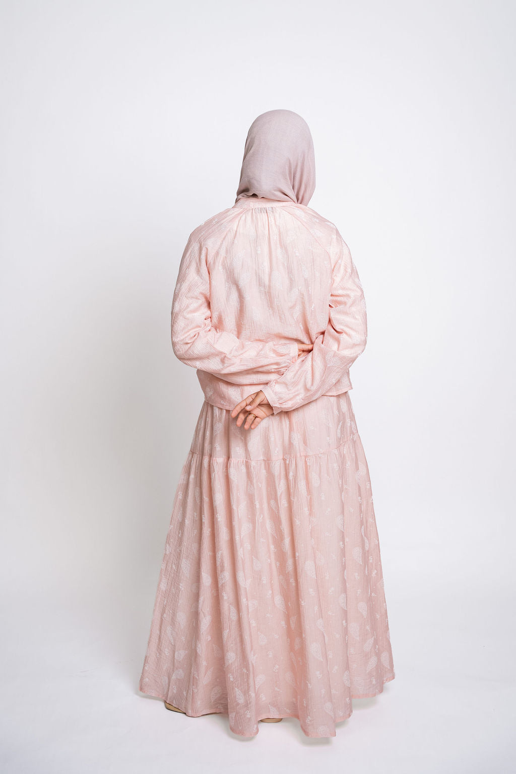 Buttoned Flowy Set-Pink