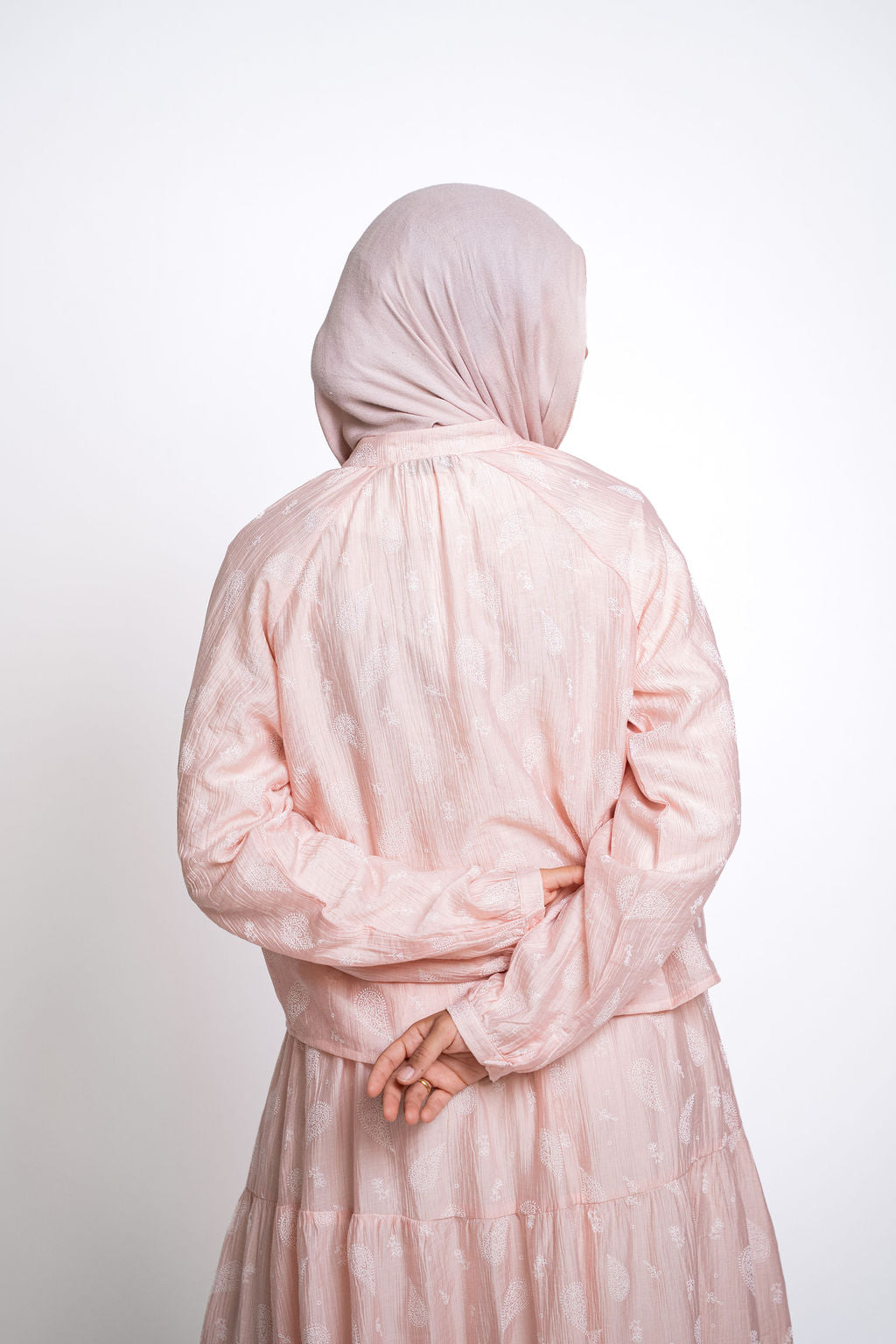 Buttoned Flowy Set-Pink