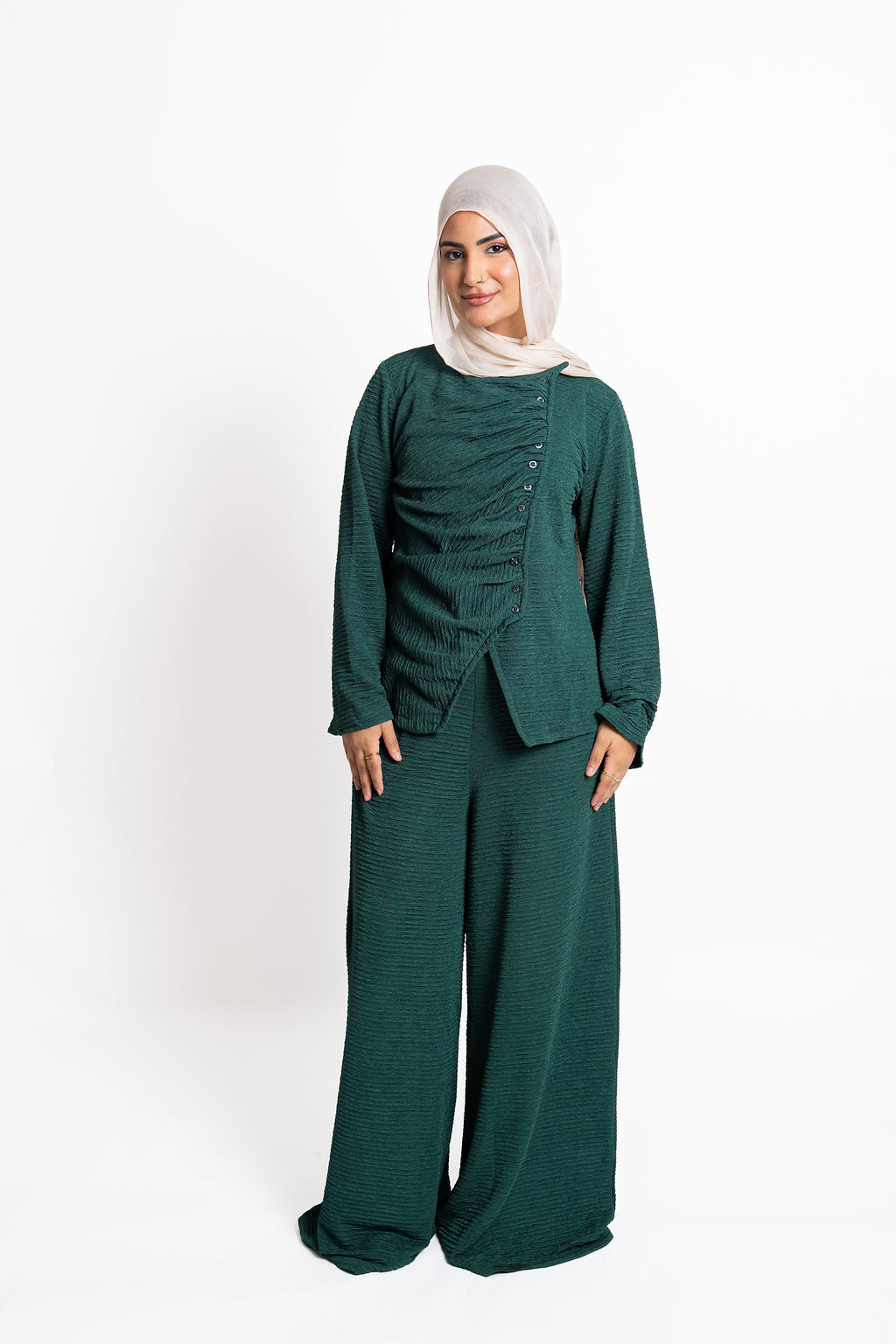 Asymmetric Draped set -Green