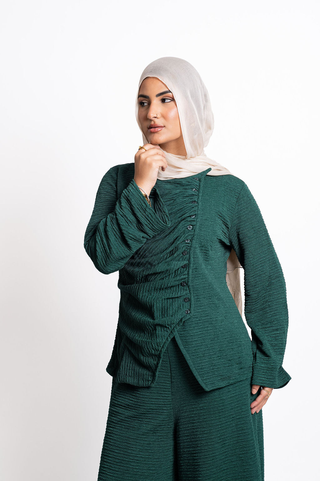Asymmetric Draped set -Green