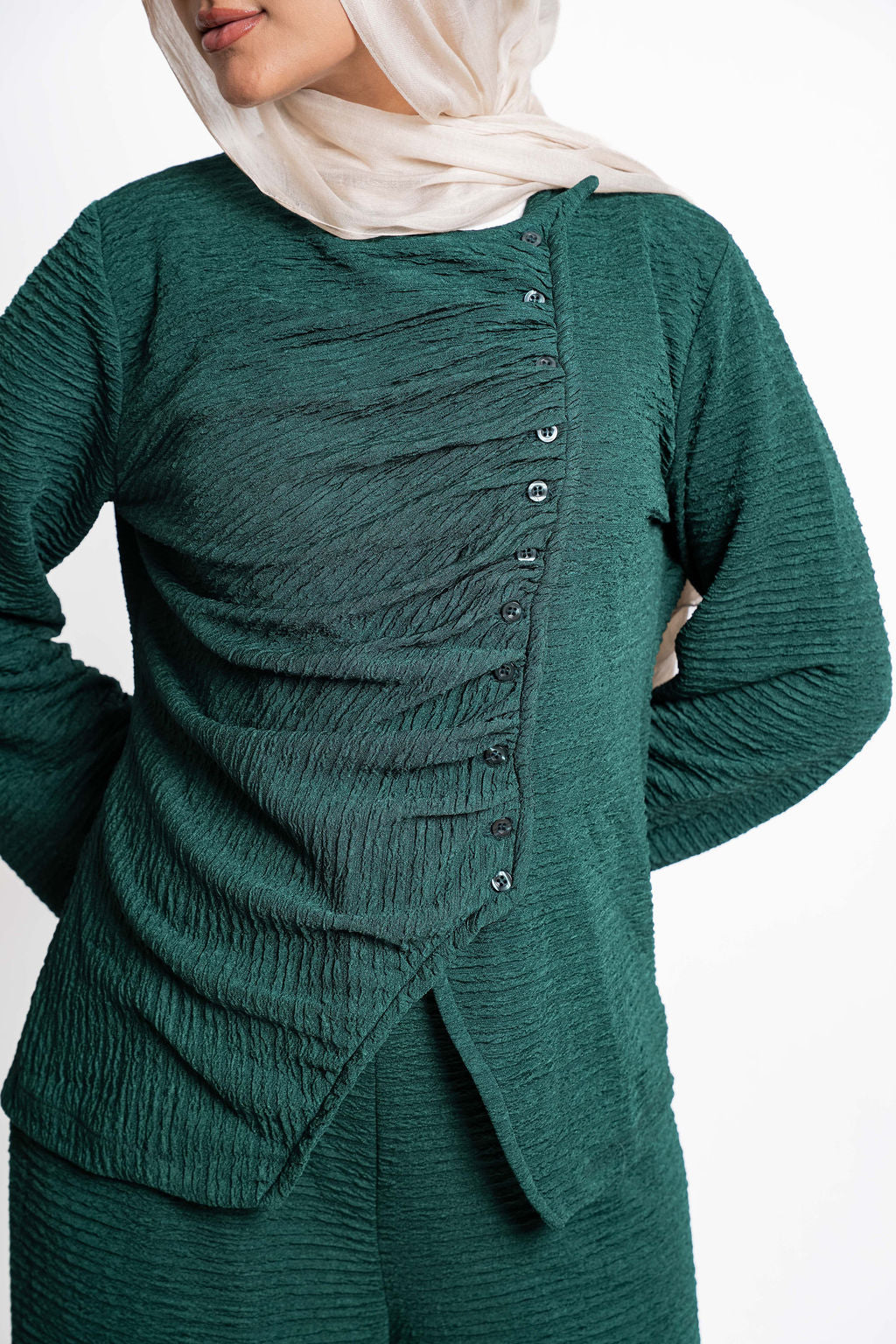 Asymmetric Draped set -Green