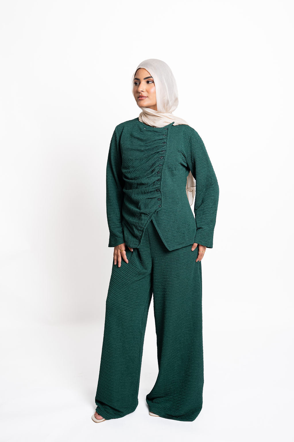 Asymmetric Draped set -Green