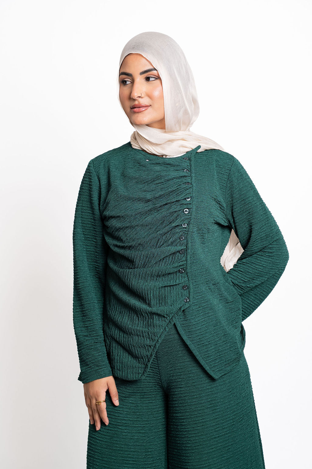 Asymmetric Draped set -Green