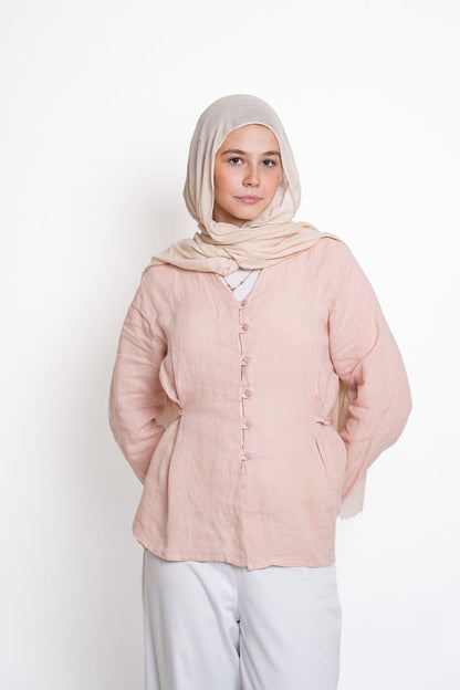 Linen Blouse - Pink