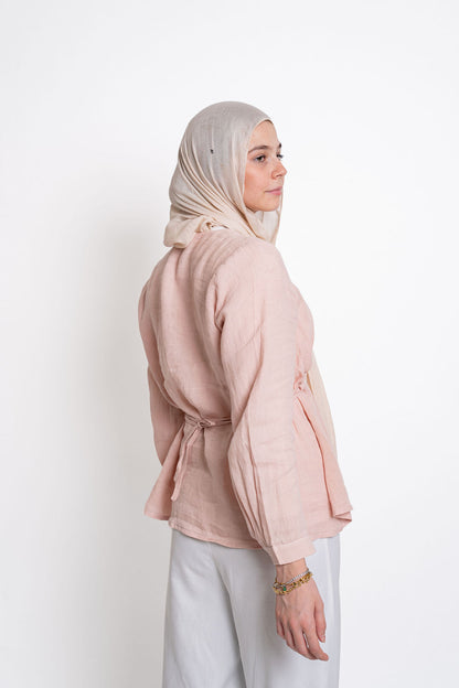 Linen Blouse - Pink