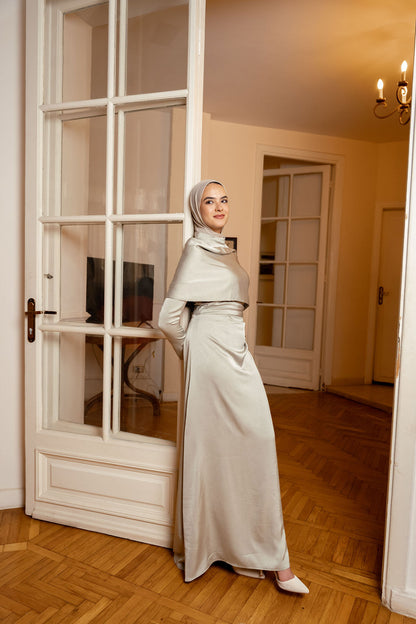 Royal Cape Dress - Mint