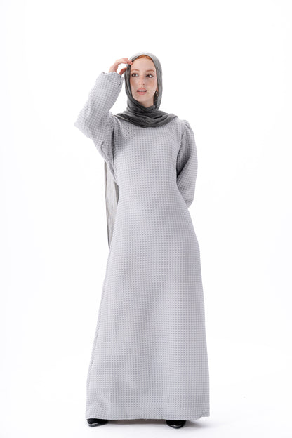 Soft Bloom Dress -Gray