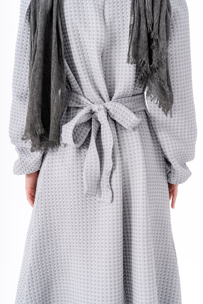 Soft Bloom Dress -Gray