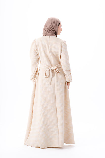 Soft Bloom Dress -Beige