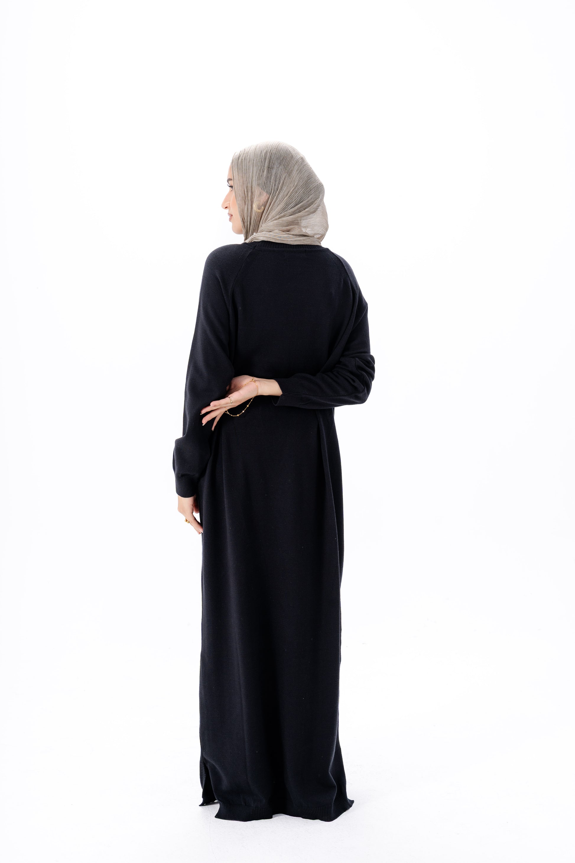 Long Basic Dress -Black