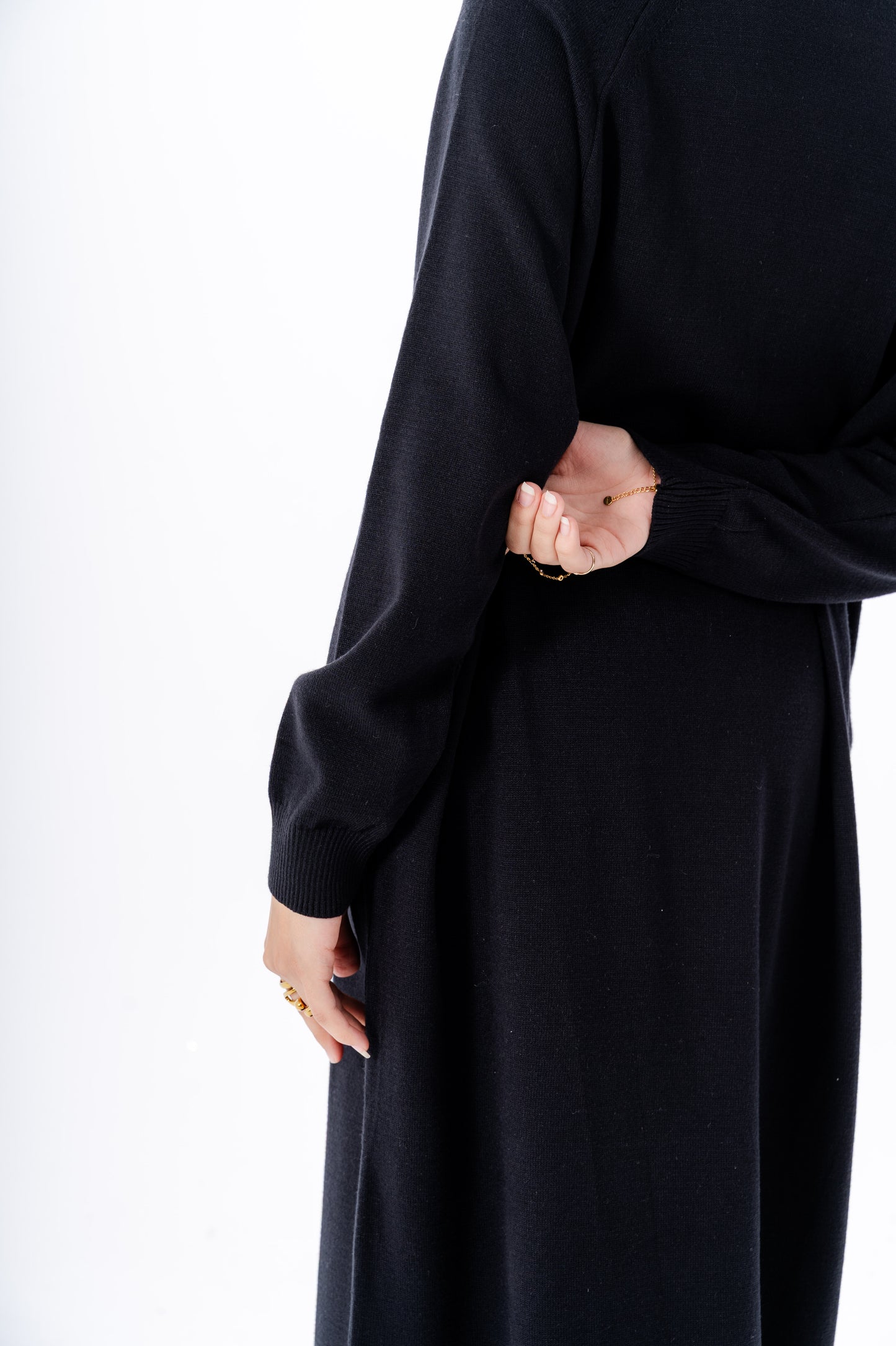 Long Basic Dress -Black