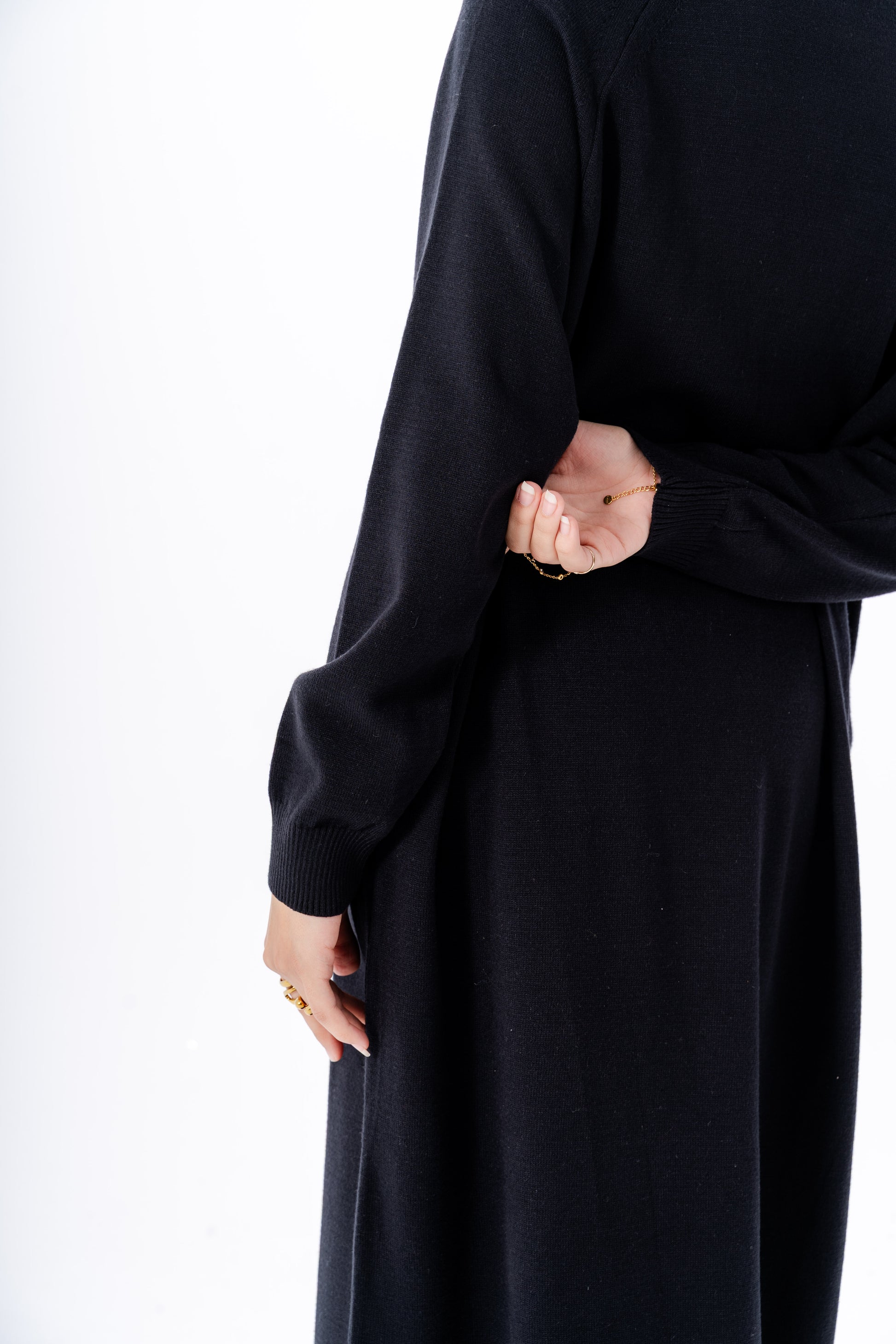 Long Basic Dress -Black