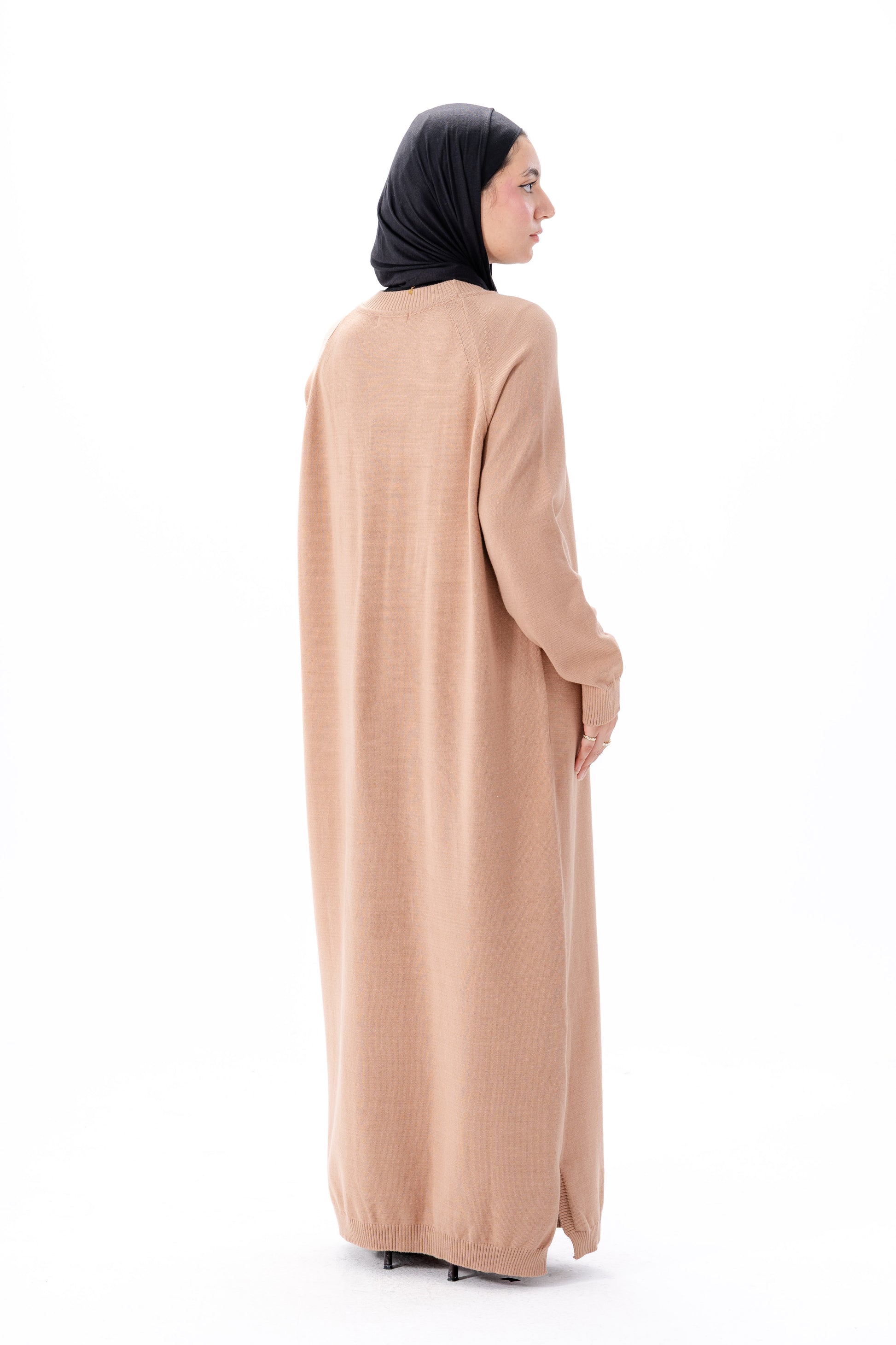 Long Basic Dress -Beige
