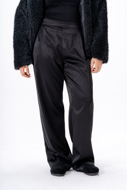 Satin Pants -Black