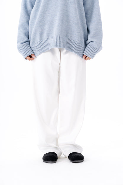 Satin Pants -White