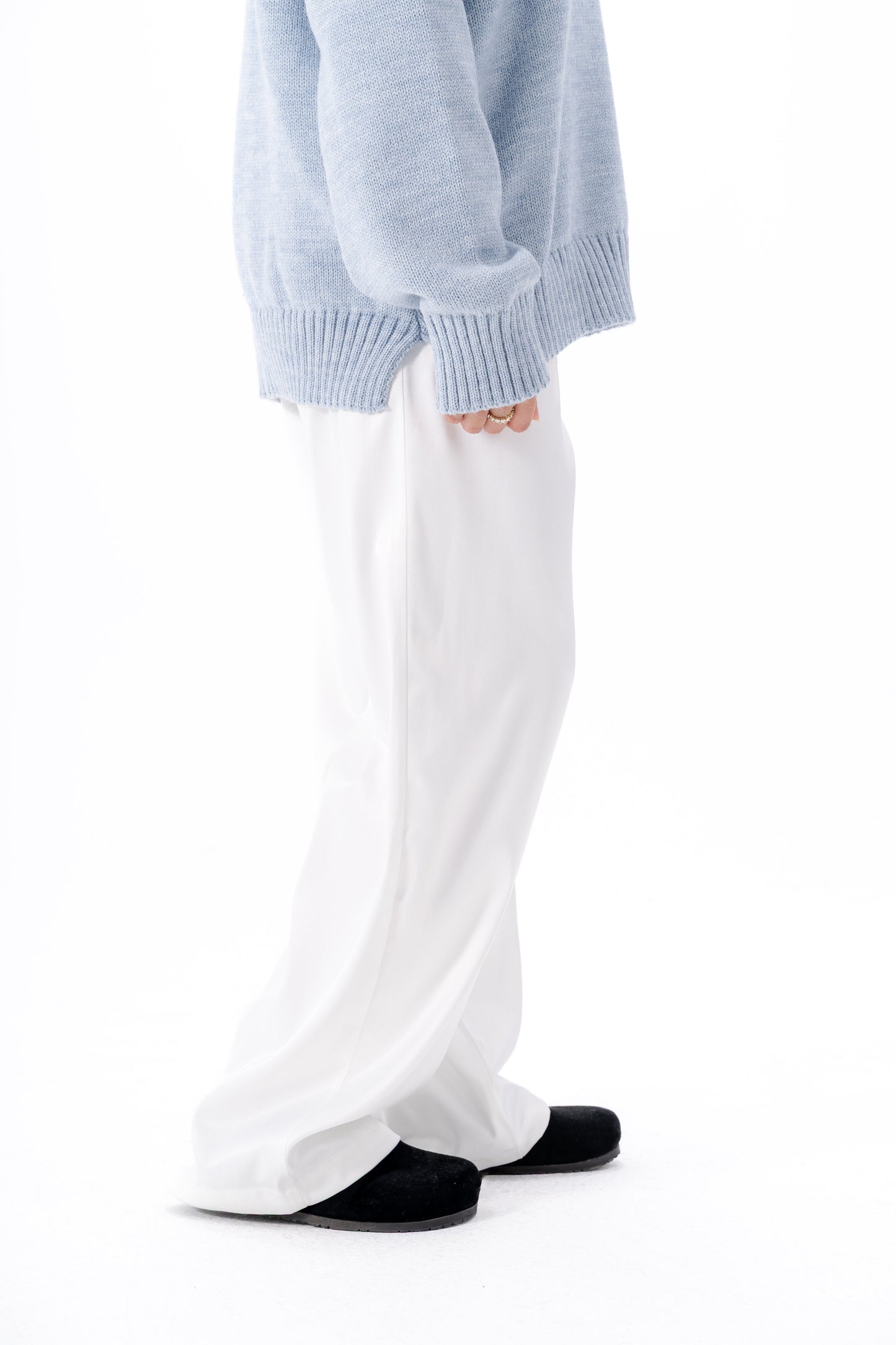 Satin Pants -White