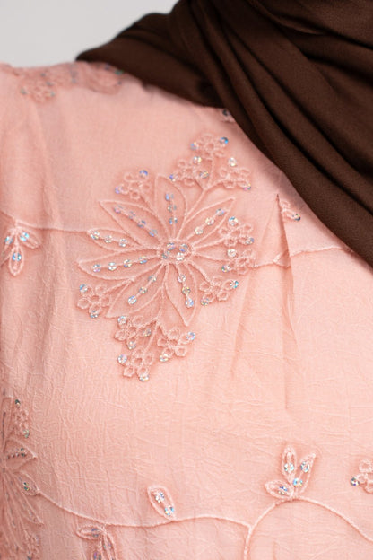 Sequin Detail Dress -Pink