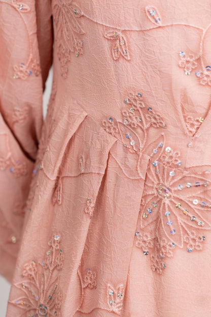 Sequin Detail Dress -Pink