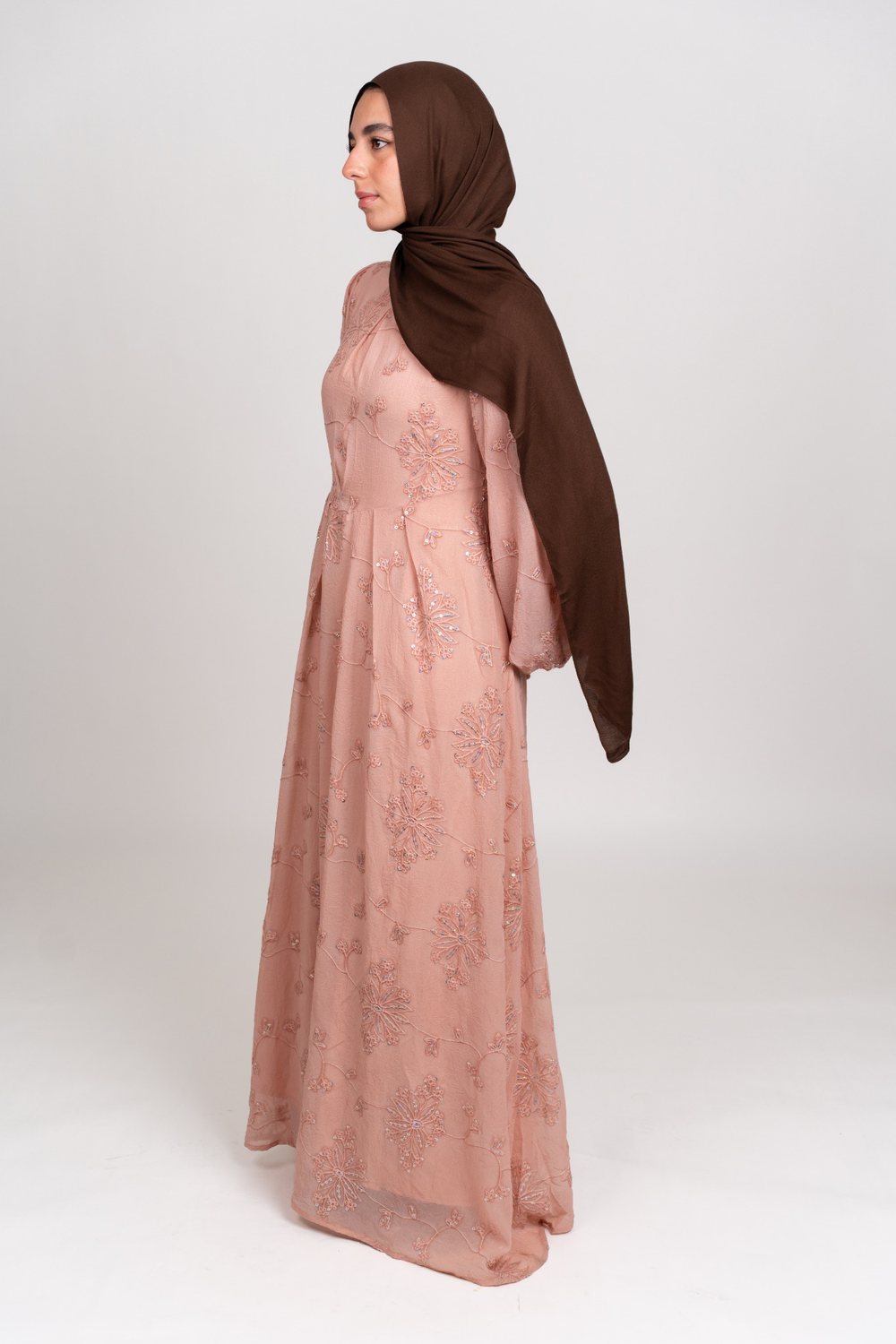 Sequin Detail Dress -Pink
