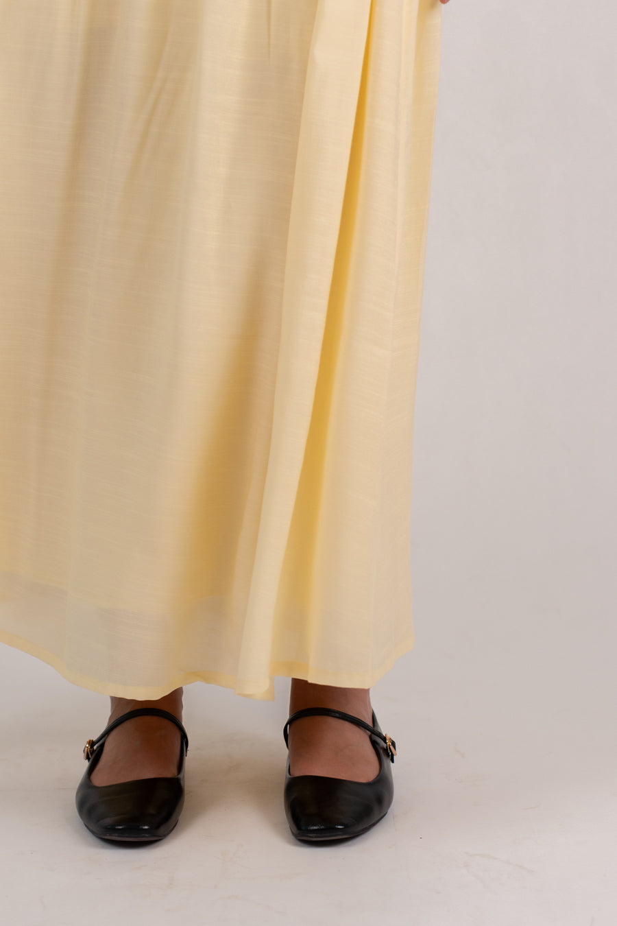 Soft Flow Maxi Skirt -Yellow