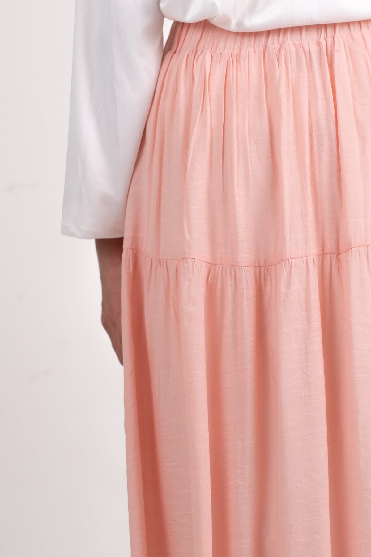 Soft Flow Maxi Skirt -pink